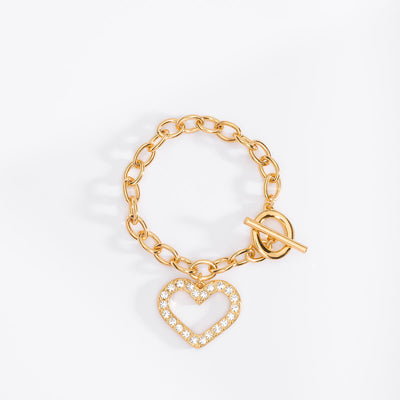 Heart Charm Bracelet