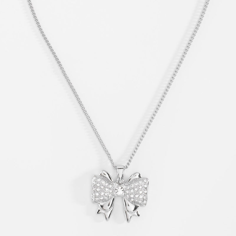 Bow-shaped Pendant Necklace